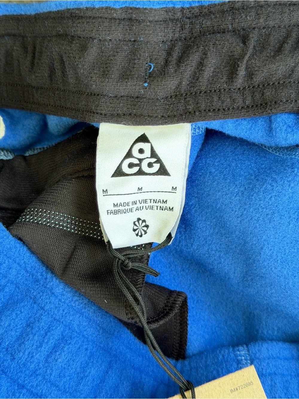 NWT Nike ACG Women’s Blue Fleece Jogger Pants Size M Therma Fit Trail Hiking